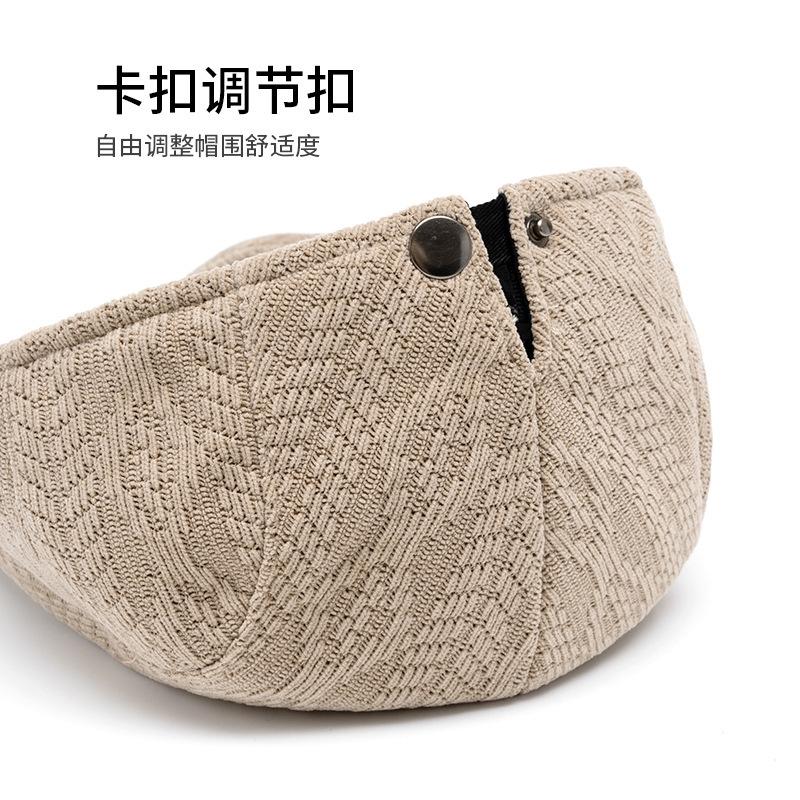 Men and women autumn and winter warm beret painter hat wool knitted cap casual forward hat British newsboy hat
