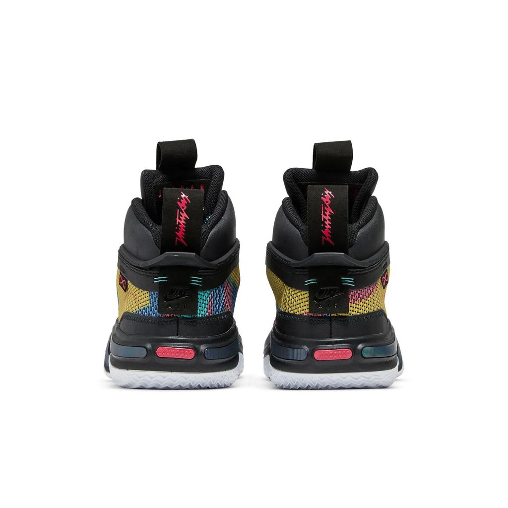 Air Jordan 36 Grade School 'Black Multi-Color' (Unisex) Black / Washed Teal / Vivid Sulfur / Rush Pink Kids' Basketball Shoes DA9054 063