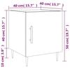 VidaXL Table de chevet blanc 40x40x50 cm bois d’ingénierie 827532