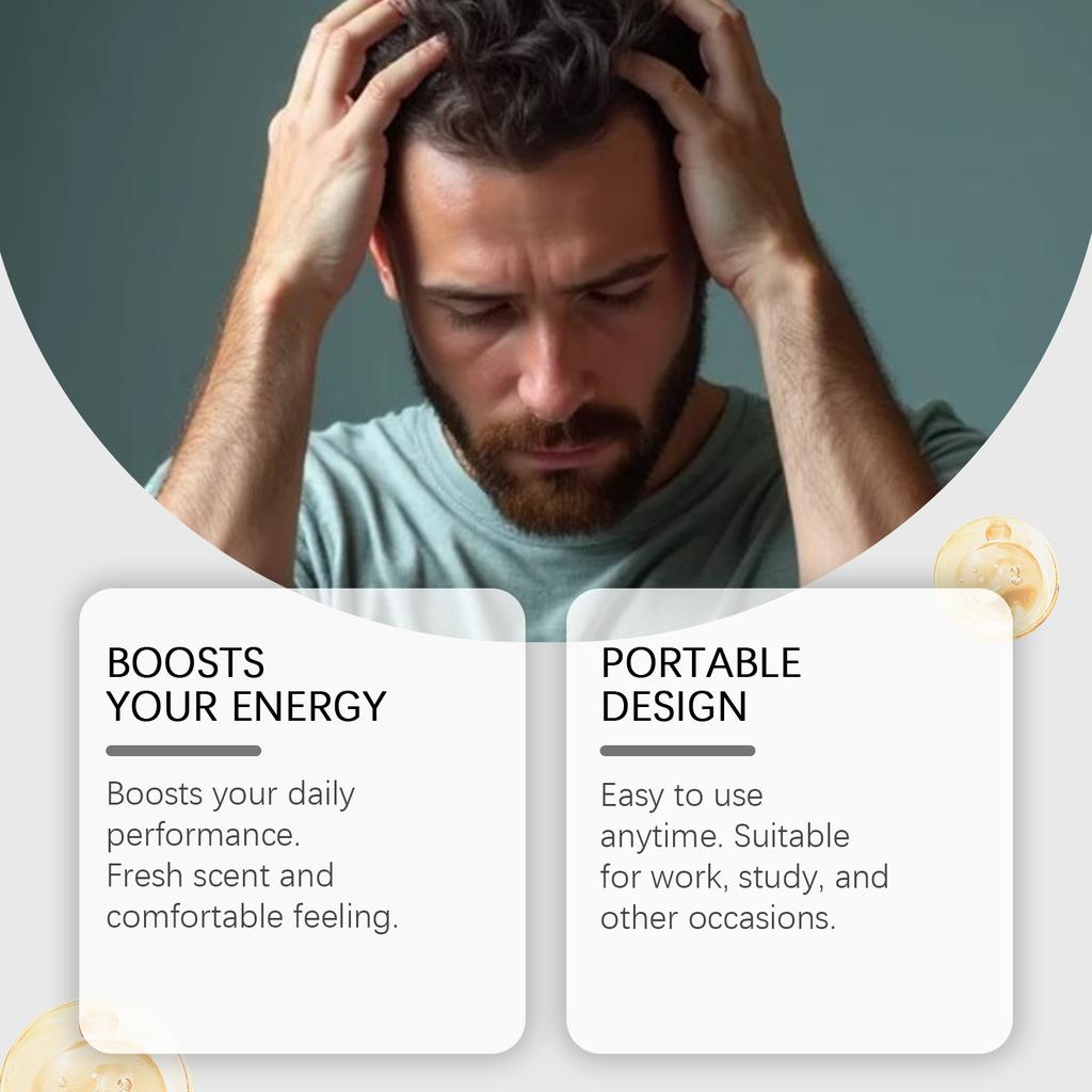 The Portable Design Of The Men's Vitality Nasal Suction Stick Is Suitable For Multiple Scenarios And Offers A Refreshing Experience,1ML