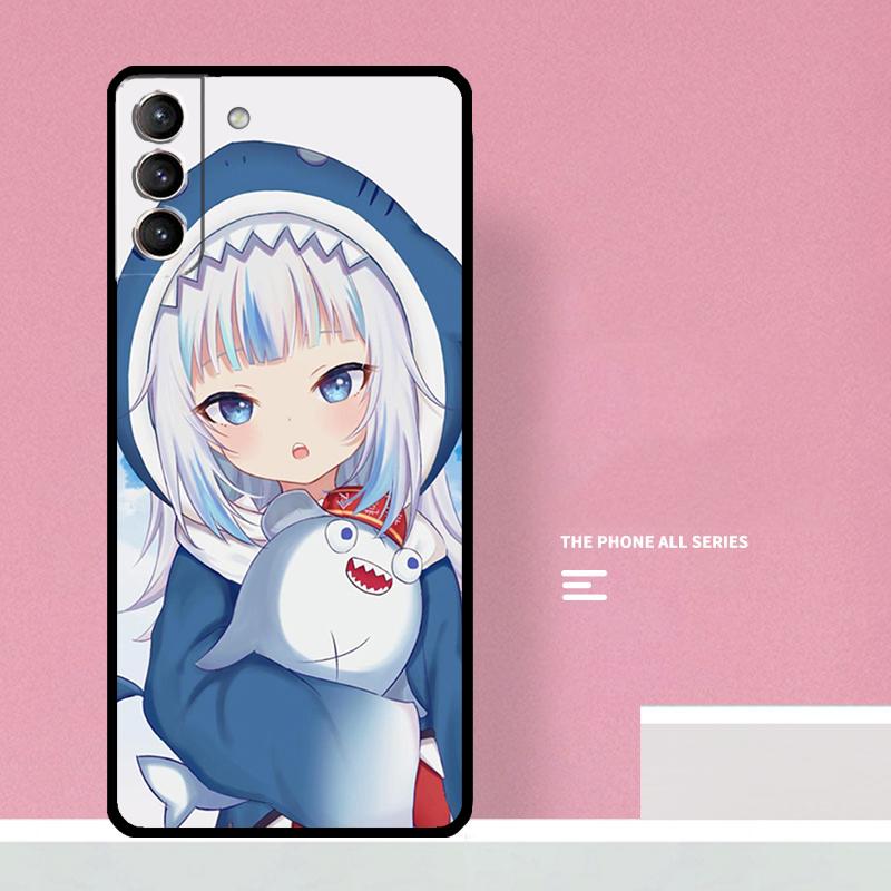 Gawr Gura Hololive Girl Phone Case For Samsung Galaxy S25 S26 Ultra S20 S21 S22 S23 S24 Plus S10 S25 FE Cover Coque