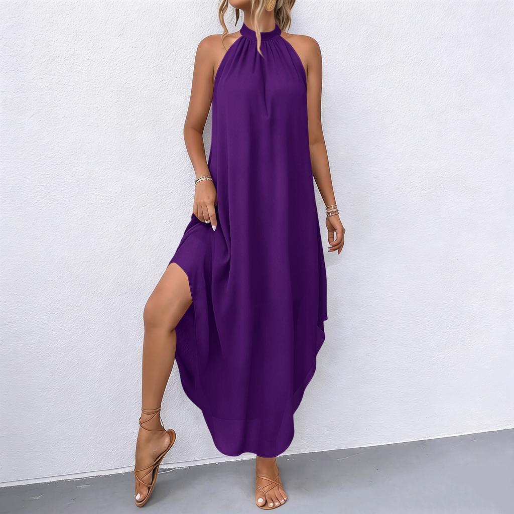 Women's Casual Dress With Sleeveless Irregular Hem Dress