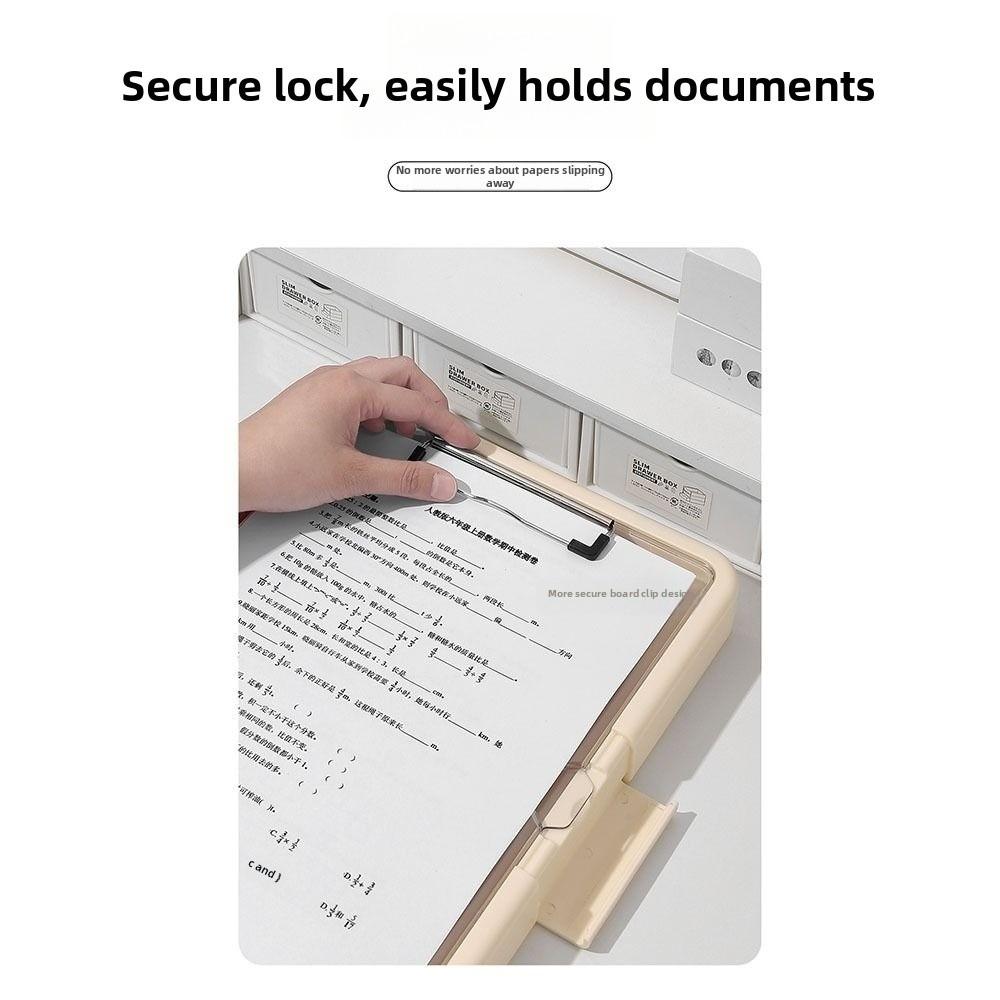 with Storage A4 Clipboard Large Capacity Document Organizer Multi Functional Folder Student Use