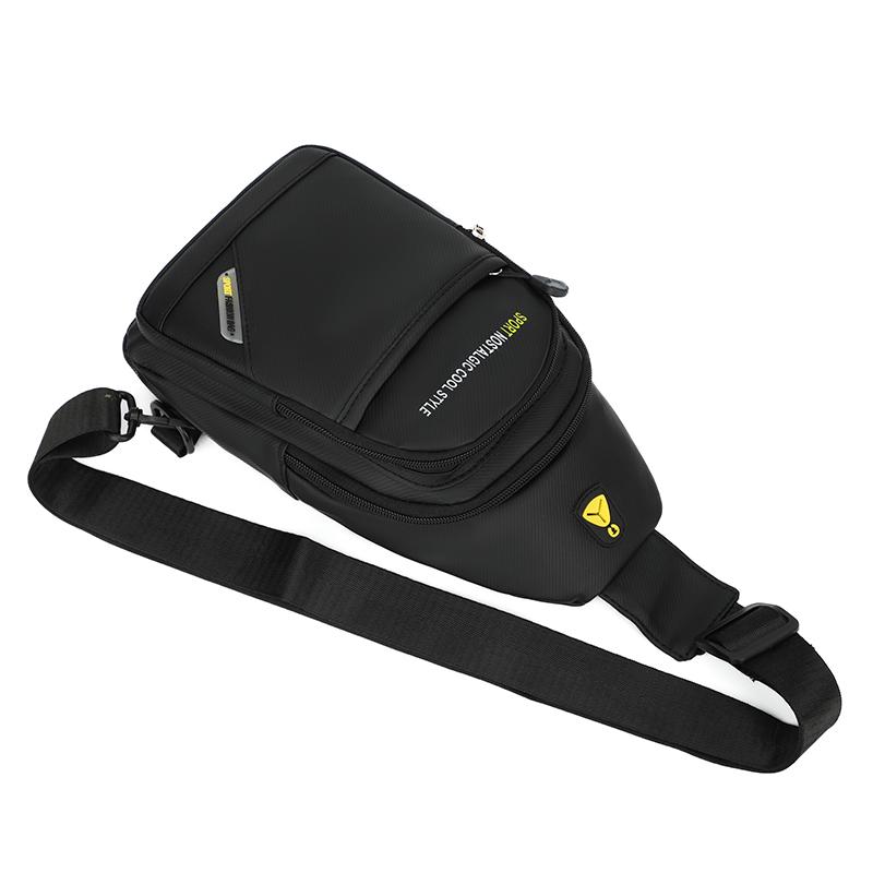 Outdoor Cycling Chest Bag Large Capacity Multi-Layer Shoulder Bag Multi-Functional Men's Crossbody Bag