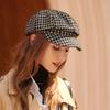 Peaked Cap Women's Fashion Trend Hat Temperament British Retro Plaid Classic Small Fragrant Style Star Anise Women's Fashion Commuting