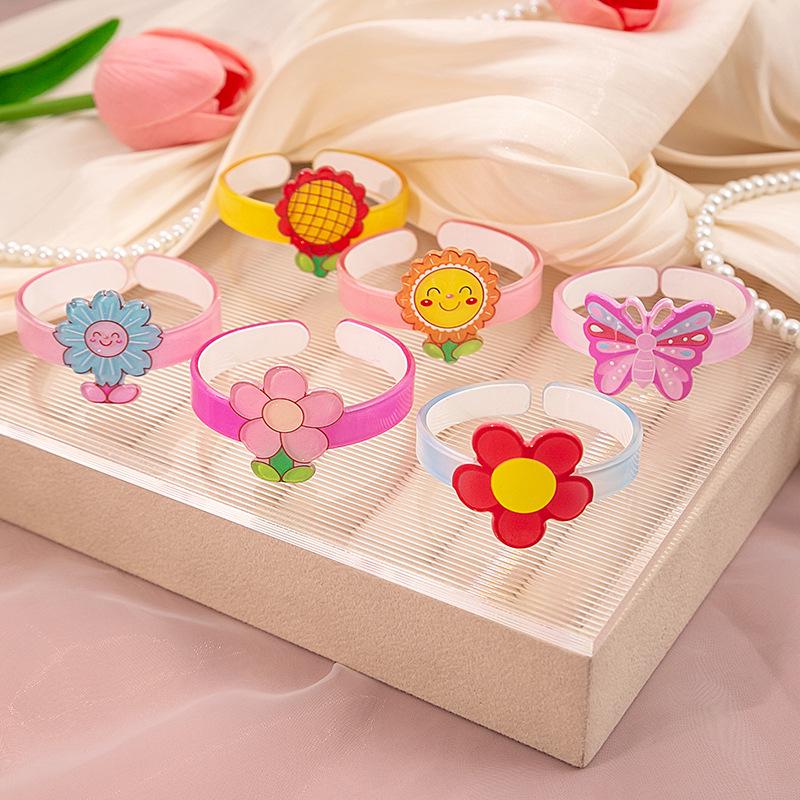 Adorable Butterfly & Sunflower Children's Bracelet - Cute Cartoon Flower Jewelry