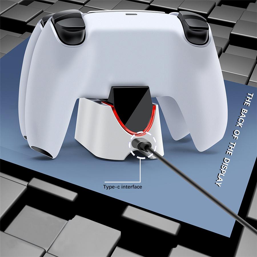 Manette de jeu poignée chargeur charge rapide double charge Pour PS5 Manette de jeu Station de charge
