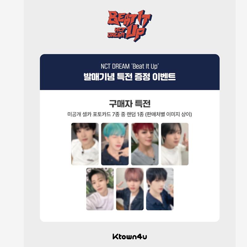 

[Предзаказ] NCT DREAM 6-й мини-альбом [Beat It Up] Версия диджипак(Онлайн-преимущество) POB KT4 RANDOM