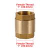 High-Quality Brass Female Thread Vertical Check Valve for Water Pipes