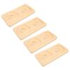 4pcs Bead Bracelet Display Tray Smoothly Solid Wood Jewelry Display Tray for Dressing Table Bedside