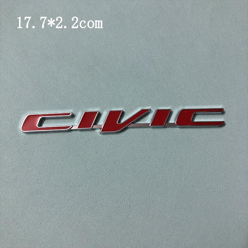 Honda Car Rear Trunk Metal Label Sticker For Honda Civic Accord City CR-V Jade Fit Odyssey Hybrid Car Accessories Clvlc Ivtec