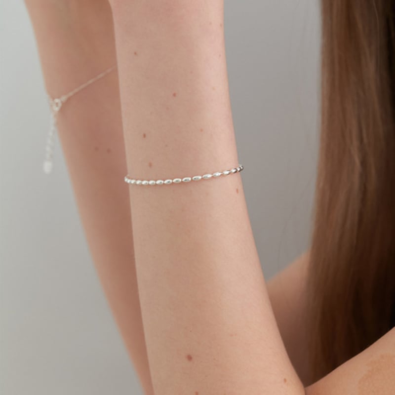 OVLA (SILVER 925) egg chain bracelet JB002