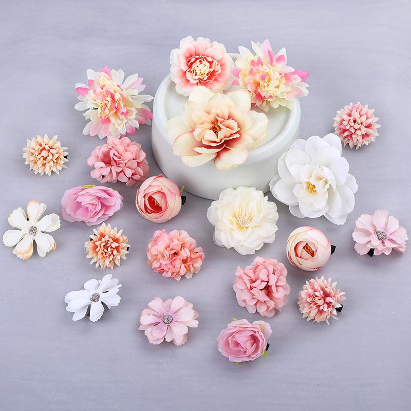 

21 шт. Искусственные цветы для вечеринки, домашнего декора комнаты, свадьбы в саду, свадебного украшения, искусственные цветы для DIY, подарок для невесты, аксессуары