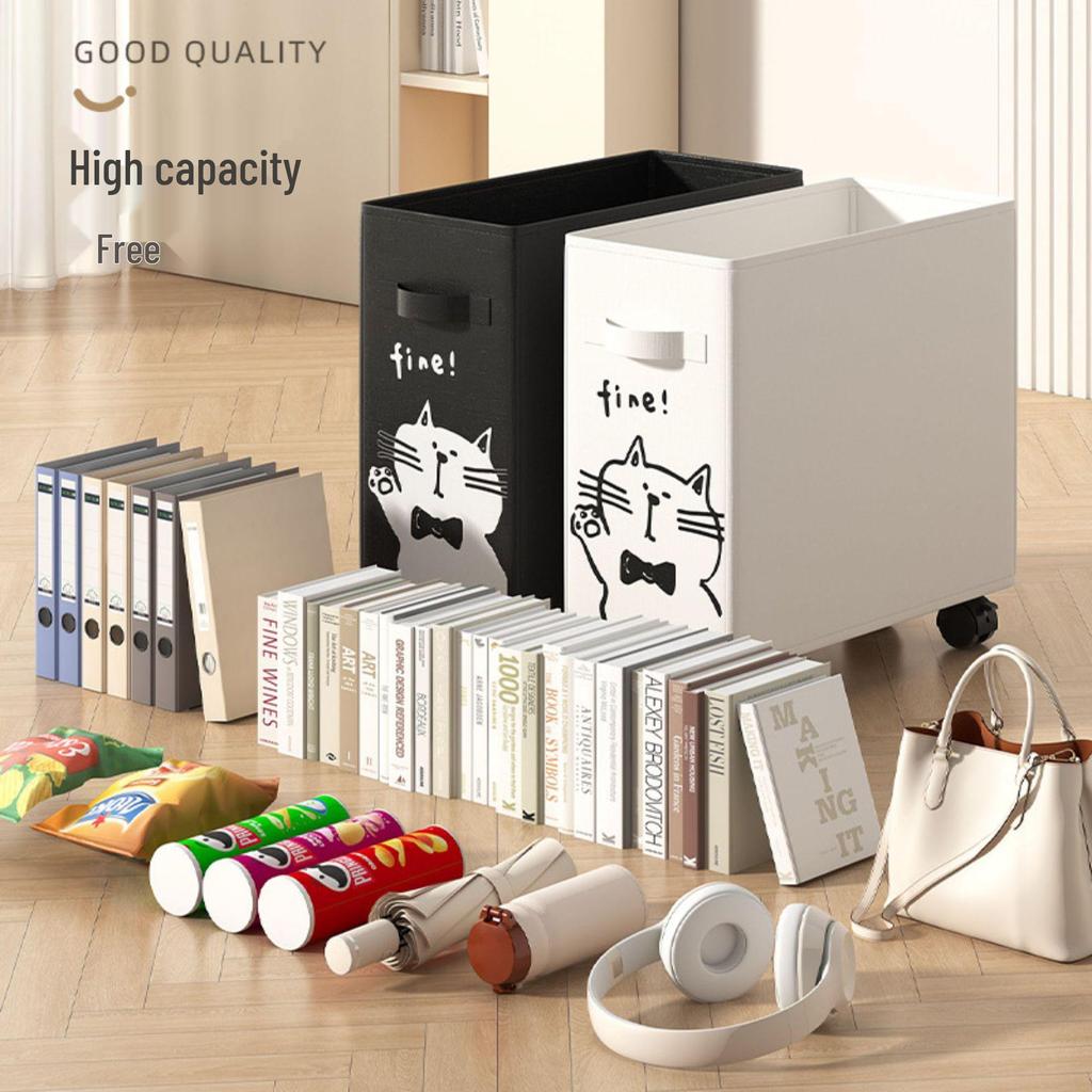 Mobile Under-Desk Office Storage Basket with Wheels