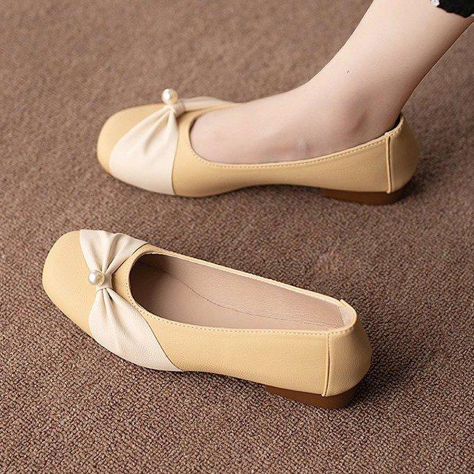Xiaoxiangfeng Mary Jane Women's Shoes In the Autumn of 2025, New Shallow Mouth and Thin Small Man with Flat Soft Sole with Skirt Single Shoes