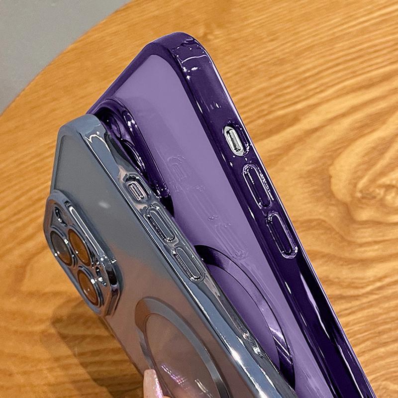 Husă magnetică transparentă pentru iPhone 15 14 13 12 11 Pro Max X XR Xs Max 7 8 Plus Se 2020 pentru Magsafe Husă de protecție completă moale cu protecție lentilă
