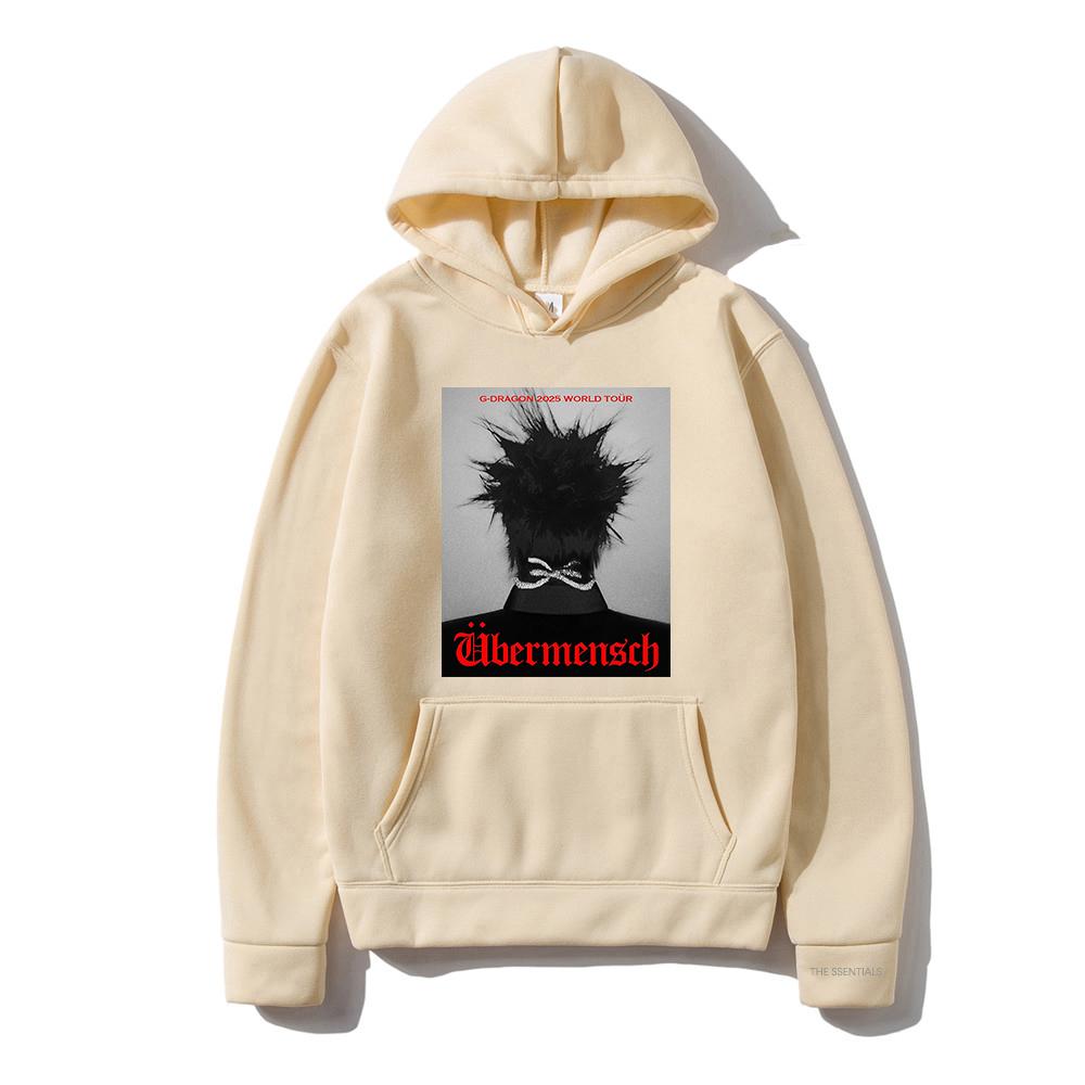G-Dragon’s Übermensch Hoodie 2025 New Album Men Women Hoodies Hip Hop Y2k Hooded Pullover Long Sleeves Fleece Loose Sweatshirt