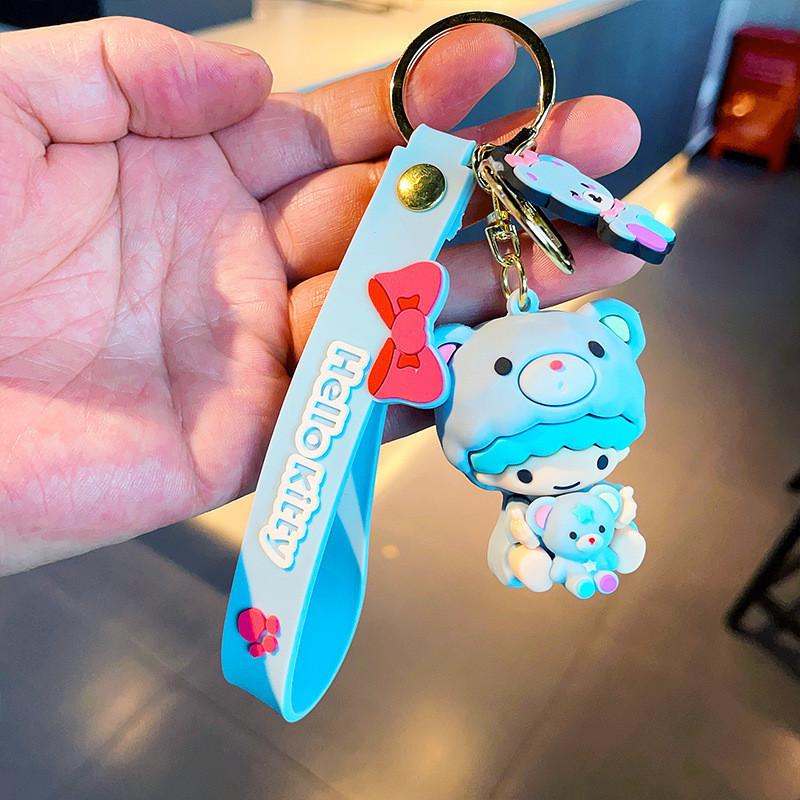 Adorable Cartoon Strawberry Bear Keychain Creative Gift Bag Charm For All Occasions