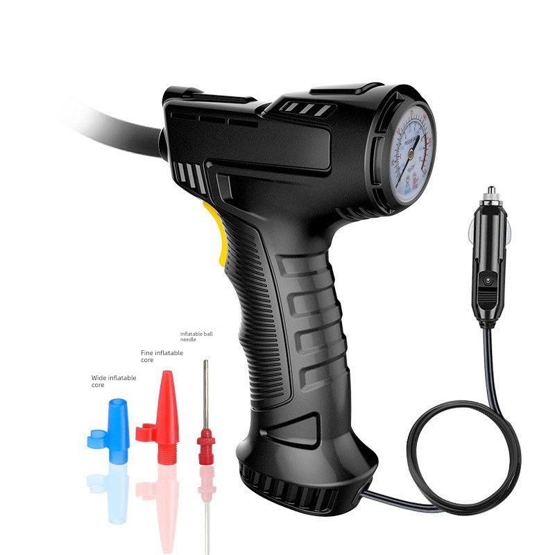 Car Wireless Vehicle Air Pump Portable Handheld Smart Outdoor Emergency Light Wired Air Pump Cross-Border Wired pointer model