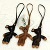 Mini Teddy Bear Keychain, Faux Leather Animal Keychain, Hanging Decoration Backpack, Handbag Hanging Decoration, Korean Version Bag Pendant