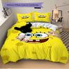 3Pcs Spongebob Squarepants Face Bedding Sets For All Sizes New 3D Printed Bed Cover Comforter Duvet Cover Pillowcase Bedroom Decoration