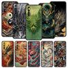 Chinoiserie Loong Flower Dragon Case For Realme C67 C63 C55 C53 C35 C25 C21 GT 2 3 5 6 10 11 12 13 Pro Plus Soft TPU Phone Cover