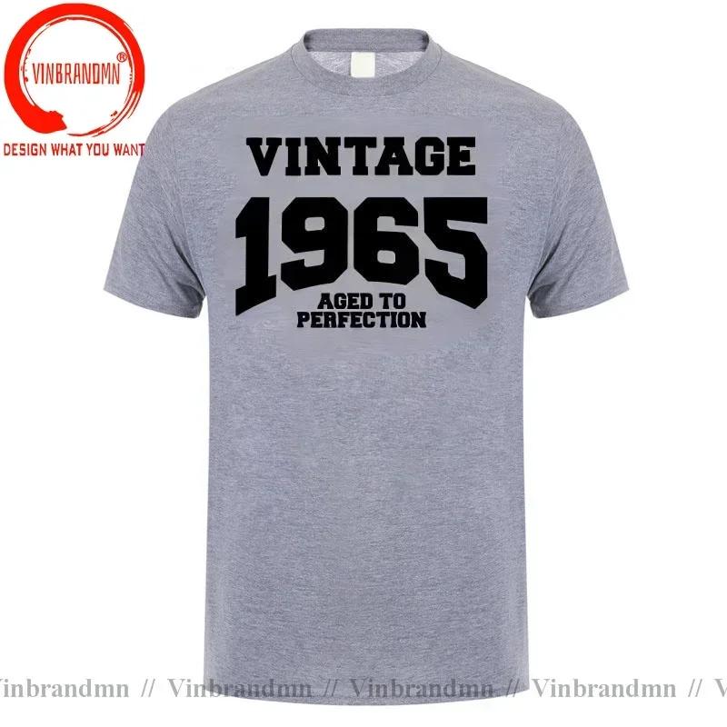 Summer Style New T Shirt Unisex Made In 1965 Vintage Tshirt Born 1965 Birthday Aged To Perfection Gift Tops Funny Casual Tee Shirt
