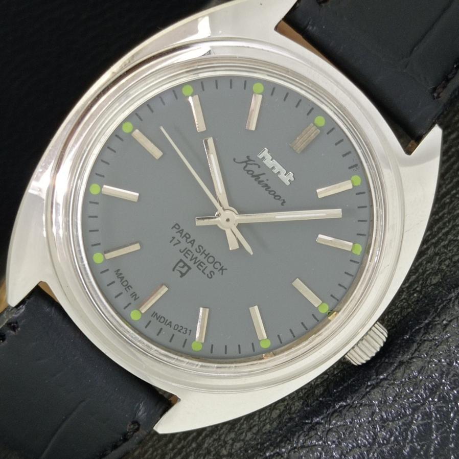 

CLASSIC HMT HAND-WINDING MENS GREY DIAL WRIST WATCH a426497-2 RL-a426497