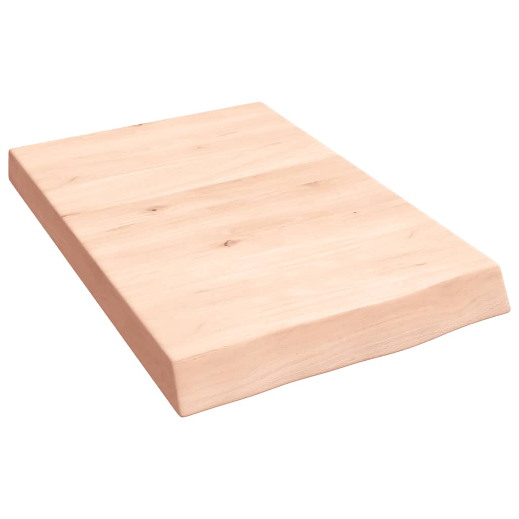 Vidaxl Blat Do Łazienki, 40X60X(2-6) Cm, Surowe, Lite Drewno