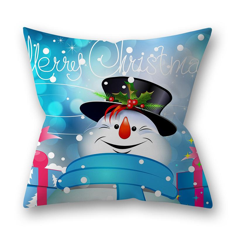 Husa de perna perna de Craciun copac cu fulg de nea imprimat canapea perna decorare perna acasa