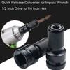 Telescopic Drill Chuck Converter Hex Socket Adapter Spanner Drive Converter Adaptive Wrench Adapter