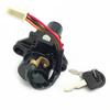 Motorcycle Electrical Ignition Switch Fuel Gas Cap Cover Seat Key Lock Set for Suzuki GN250 WJ250 1985-2001