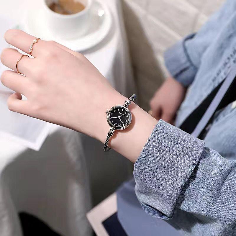 Small hand mini literary and small temperament simple raw bracelet watch female Mori female art retro middle school watch women s watch