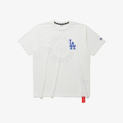 New Era Mlb La Dodgers Mesh T shirT Off whiTe 15147533