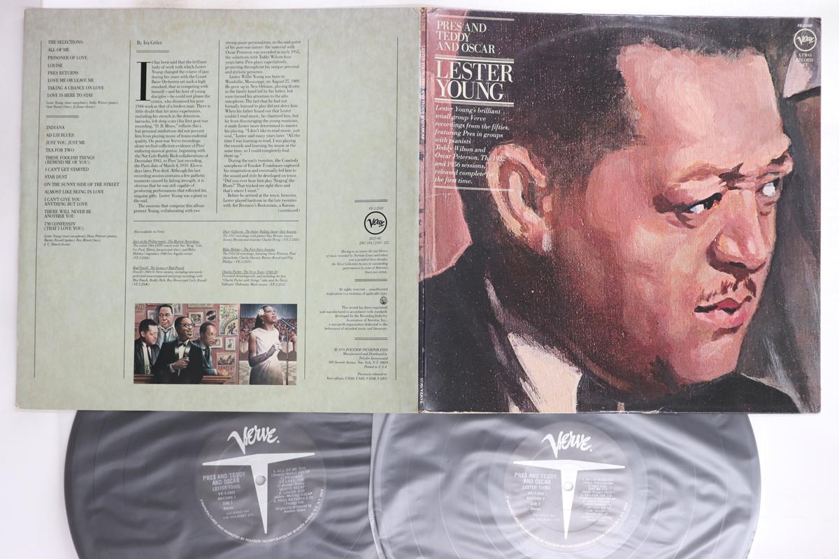 

LP Record LESTER YOUNG - Pres And Teddy And Oscar VE22502 VERVE 1976 US Jazz Used