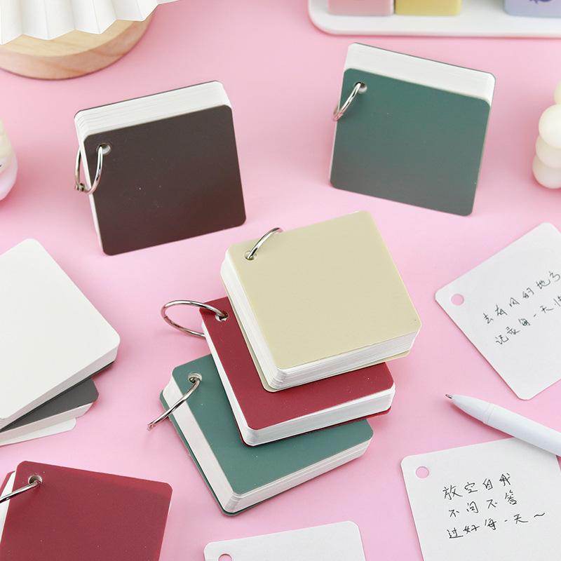 Gift Morandi Loose Leaf Book Creative Detachable Small Student Classroom Carry Picture Wholesale Memo Pad Kawai Stationery