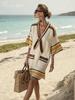 Y vacation bikini blouse sunscreen printed beach skirt European and American new models