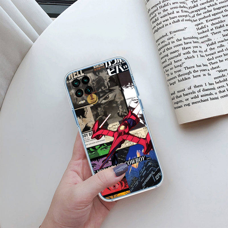 JO12 Cowboy Bebop Phone Case for Motorola E22S E7 G6 G7 G8 G9 Plus Power Play G10 G20 G04 E30 E40 E22 E20 E13 G22 G23 G Stylus Play