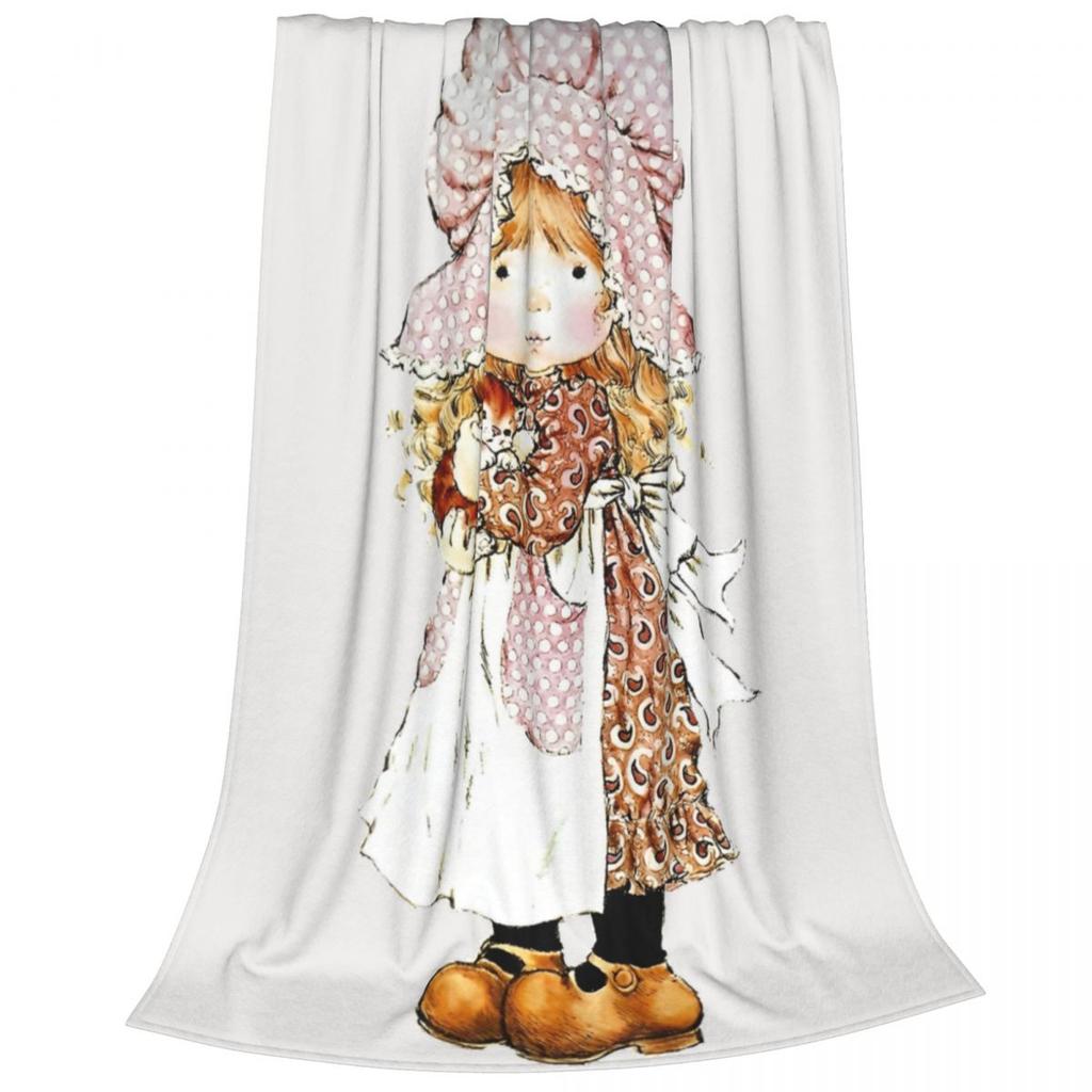 Sarah Kay With Cat Knitted Blankets Flannel Ultra-Soft Throw Blanket for Bed Bedspread