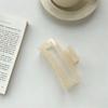 10.5cm Large Square Acrylic Jelly Hair Claw Clip for Women
