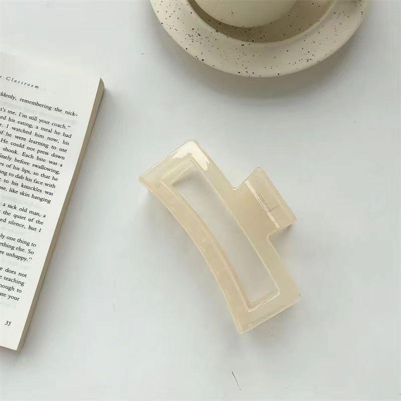 10.5cm Large Square Acrylic Jelly Hair Claw Clip for Women