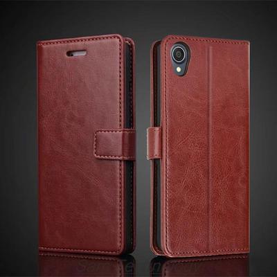 Kožené pouzdro s držákem karet pro ASUS Zenfone Live L1 L2 ZA550KL z umělé kůže, flipové, retro, peněženka, business, fundas coque