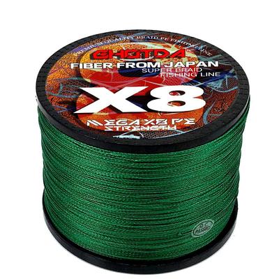 Волосінь для риболовлі на коропа 1000M 8 ниток, плетена 8X Multifilament PE Аксесуари для морської риболовлі 0,14 мм-0,50 мм 18-78 фунтів