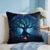 Tree Of Life Abstract Cushion Cover Square Pillow Bedroom Sofa Leisure Comfort Living Room Home Decoration X