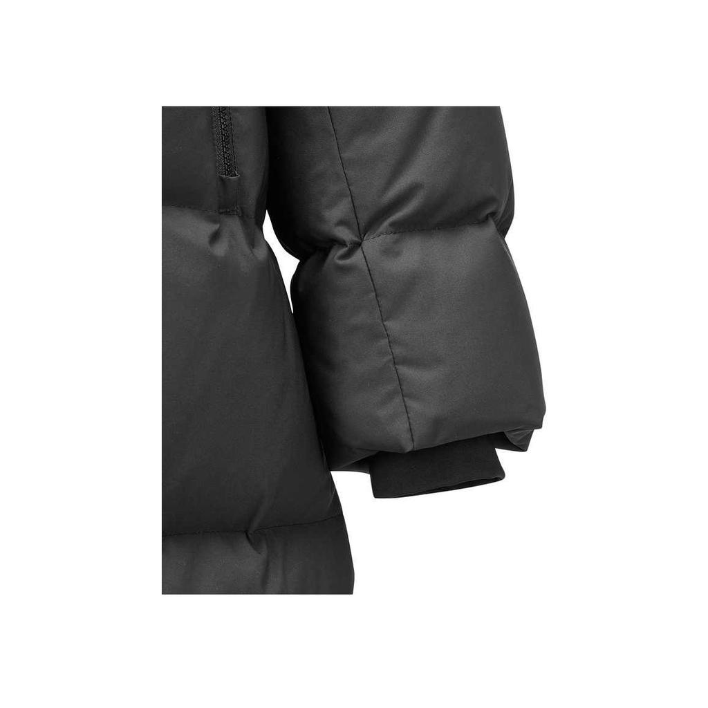 Skechers Comfort Sports Series Loose Long Hooded Warm Down Jacket Women Outerwear Carbon-Black P424W007-0018