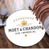 Okazały Dywan Okrągły Moët & Chandon - Dekoracyjny Dywan Biurowy Do Salonu Sypialni Wycieraczka Podłogowa Dywanik Pod Krzesło Komputerowe