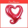 Eye-catching Hook Heart Helium Balloon Ideal For Valentine's Day And Parties