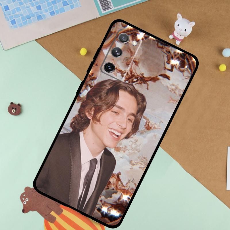 Timothee Chalamet Actor Soft Case For Samsung Galaxy S25 Ultra S9 S10 S20 FE S21 S22 S23 Plus S24 Ultra Funda Cover