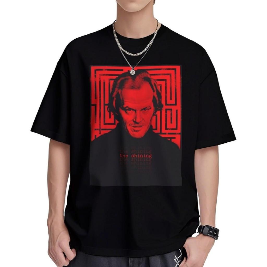 Lupraken Mens T-Shirt Jack Torrance The Shining T Shirt Summer Casual Short Crew Short Sleeve Tops Tee(13)