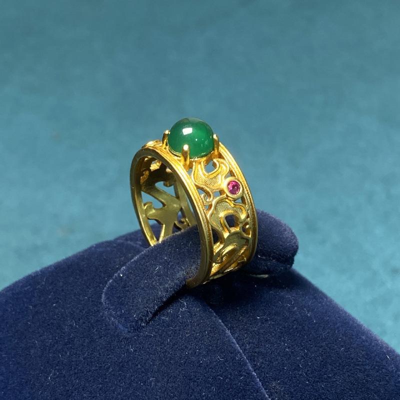 Unique Design Adjustable Copper Ring With Geometric Style For Women Fashion Jewelry